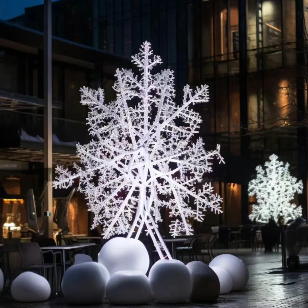 

he-Frandwell Customizable Artificial PVC Material Outdoor Christmas Tree Customized Color Bright Holiday Decorations Customized！