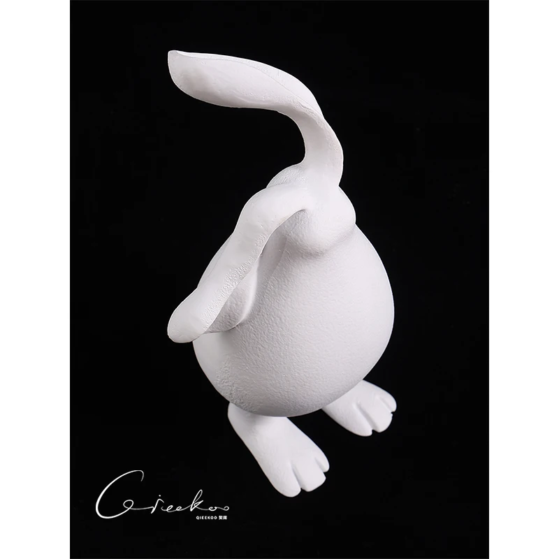 Danish mist white rabbit sculpture desktop living room porch decoration ornament