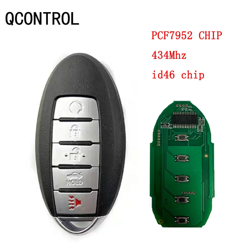 Qcontrol 5 بوتونيسماندو أ ديستانسيا إنتليجنتي ، ID46 ، Pcf7952 ، رقاقة CWTWB1G744 ، لنيسان باترول ، باثفندر ، ألتيما ، ماكسيما