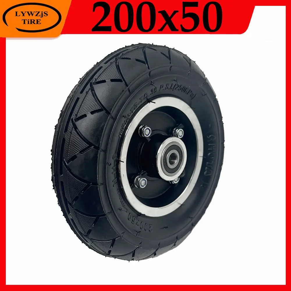 200x50 Inner Outer Tyre Wheel for Electric Scooter Balancing Car 8 Inch 8x2 Inflatable Front Wheel Tire Parts