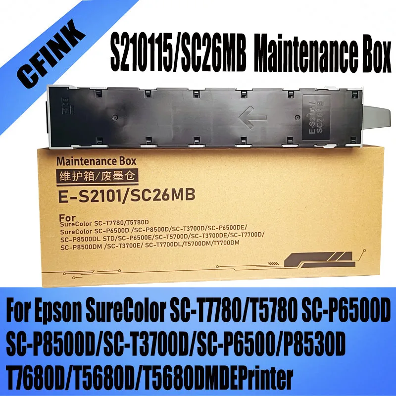 

SC26MB C13S210115 S2101 Maintenance Box for EPSON SC T7780 T5780D P6500D P8500D T3700D P6500DE P8500DL P6500E T5700D Printer