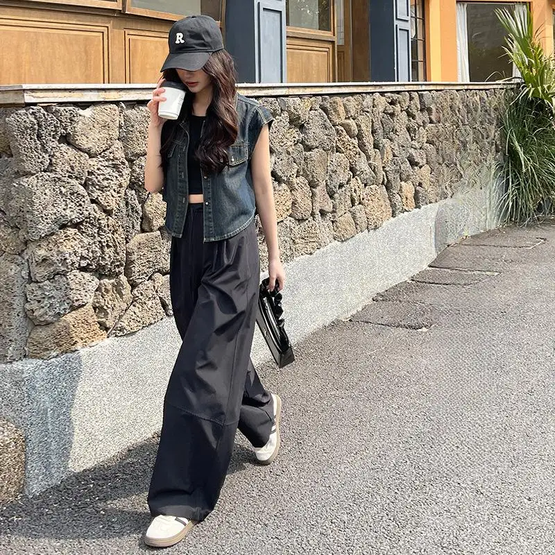 Pantalon à jambes larges pour femme, vêtement de nuit rembourré en peluche, taille élastique, doublure polaire, Softshell, confortable, hiver