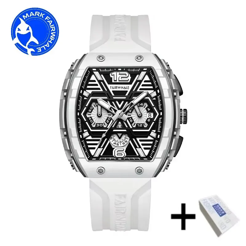 

Mark Fairwhale 5560 Unique Design Style Multifunctional Luminous Waterproof Quartz Watch Fashionable Watch for Man Reloj Hombre