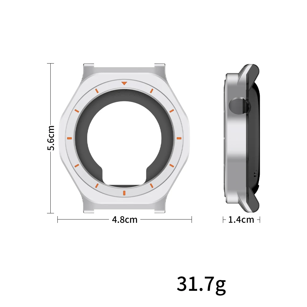 Compatible with CMF BY NOTHING Watch Pro 2 Smartwatch Metal Case, Shockproof Sleek Hard Case