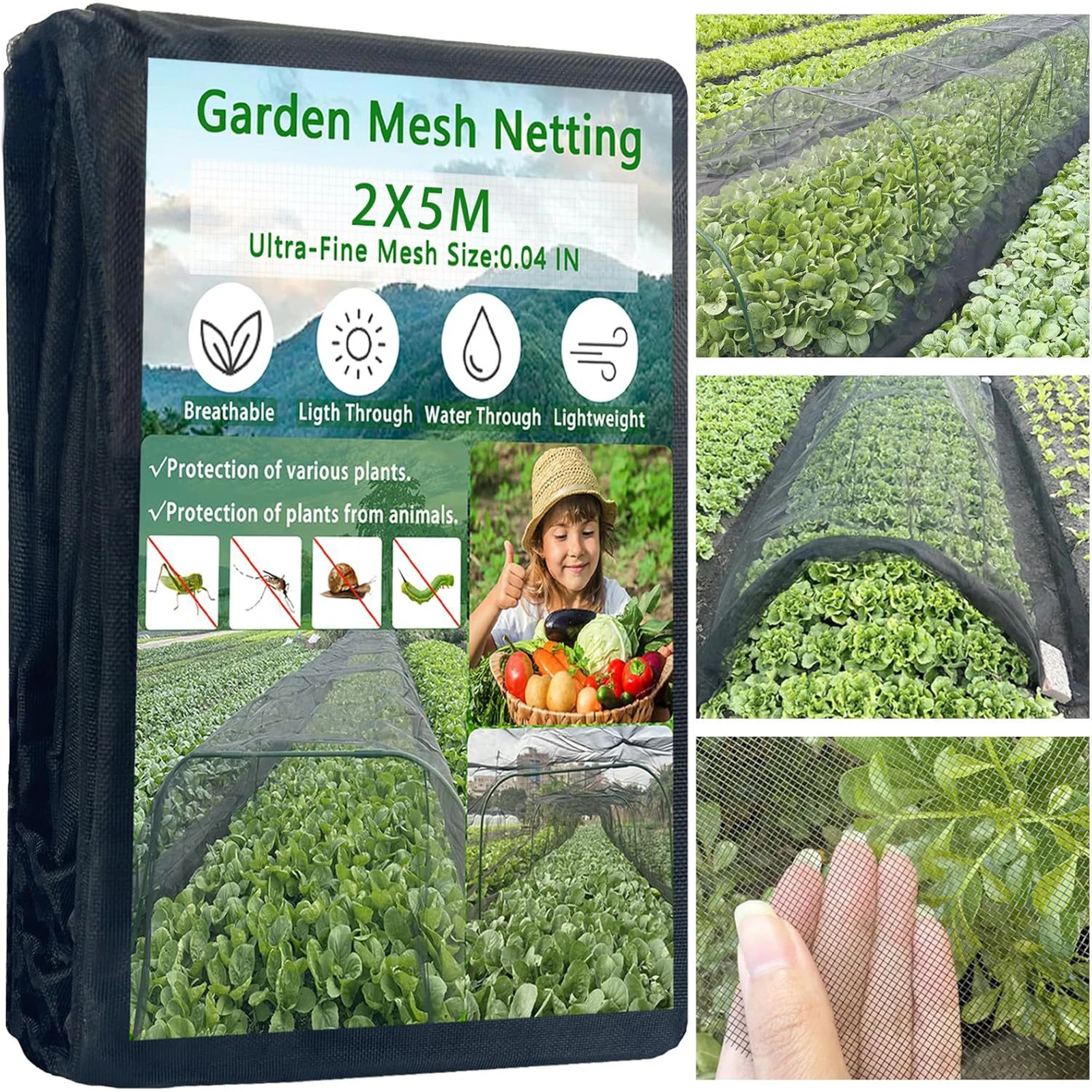 

Garden Netting Plant Covers Ultra Fine Mesh Protection For Vegetable Fruits Flowers Crops Greenhouse Raised Bed Barrier Screen