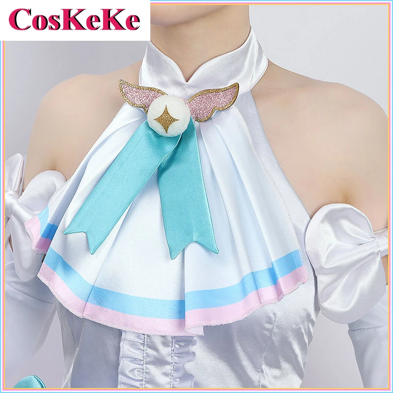 【Dostosowane】 CosKeKe Cure Prism Cosplay Anime Hirogaru Sky! Kostium Pretty Cure Słodkie, urocze mundury Odzież do odgrywania ról