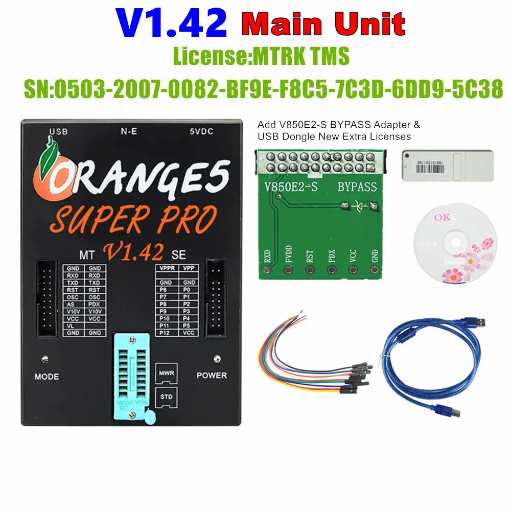 Orange5 V1.42 ECU Programmer Adds More Ecu Mcu List Program for Toyota/Suzuki/Hyundai Device Activate Full Authorization