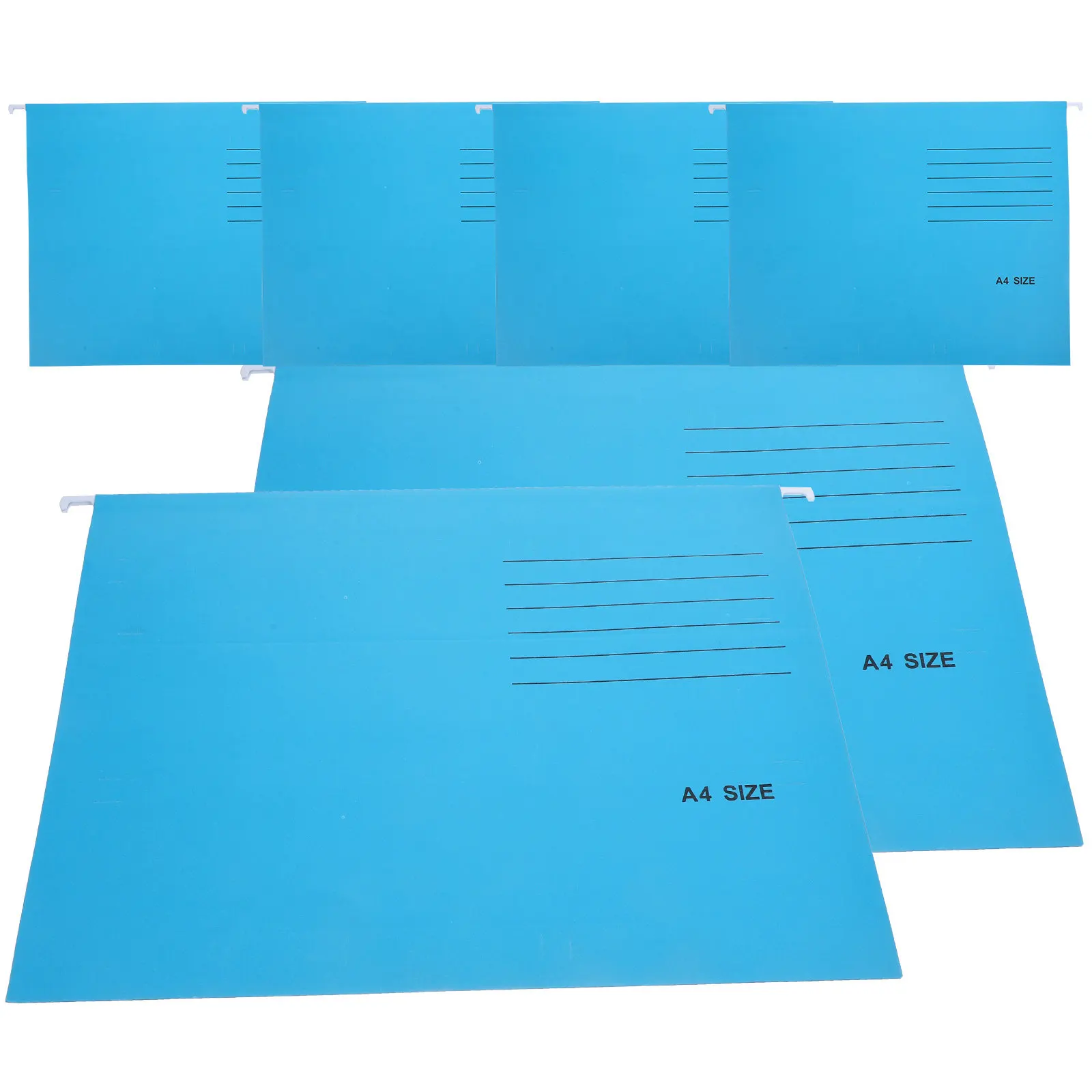 

6Pcs Thick Paper Hanging File Folders A4 with Metal Hooks Stylish Colorful File Organizer for Documents Receipts Bills Coupons