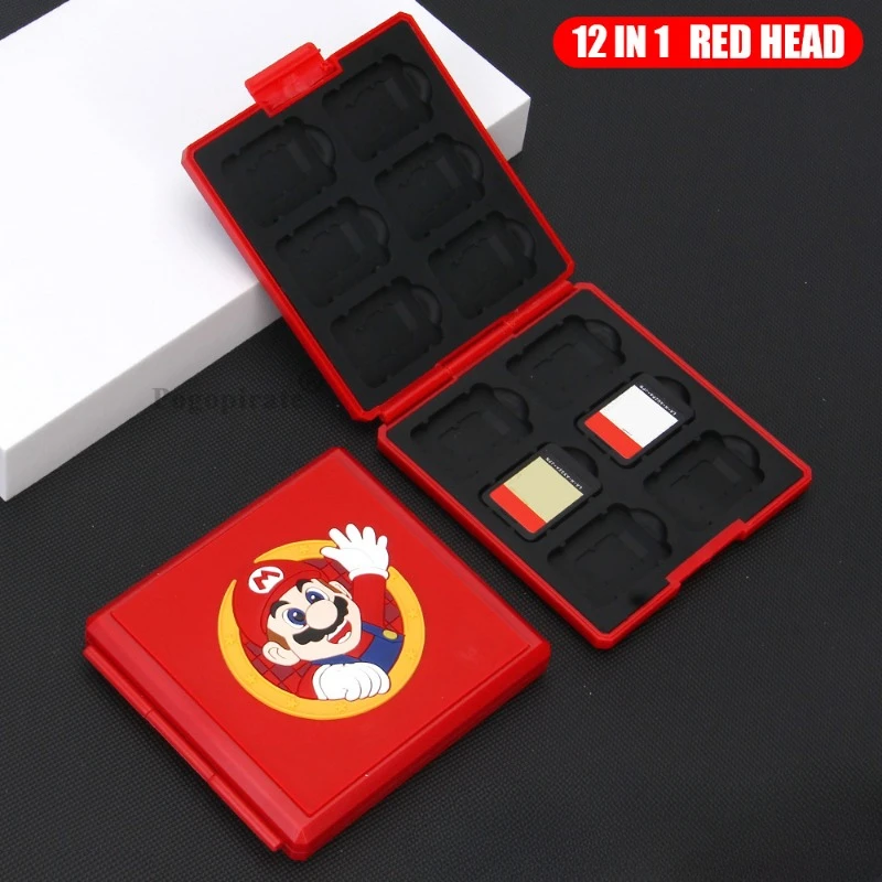 Super Mario 12-in-1-Spielkartenetui für Switch OLED, tragbare Spielkarten-Aufbewahrung, Kartenhalter-Box für NS Switch Lite, Geschenke, Neu