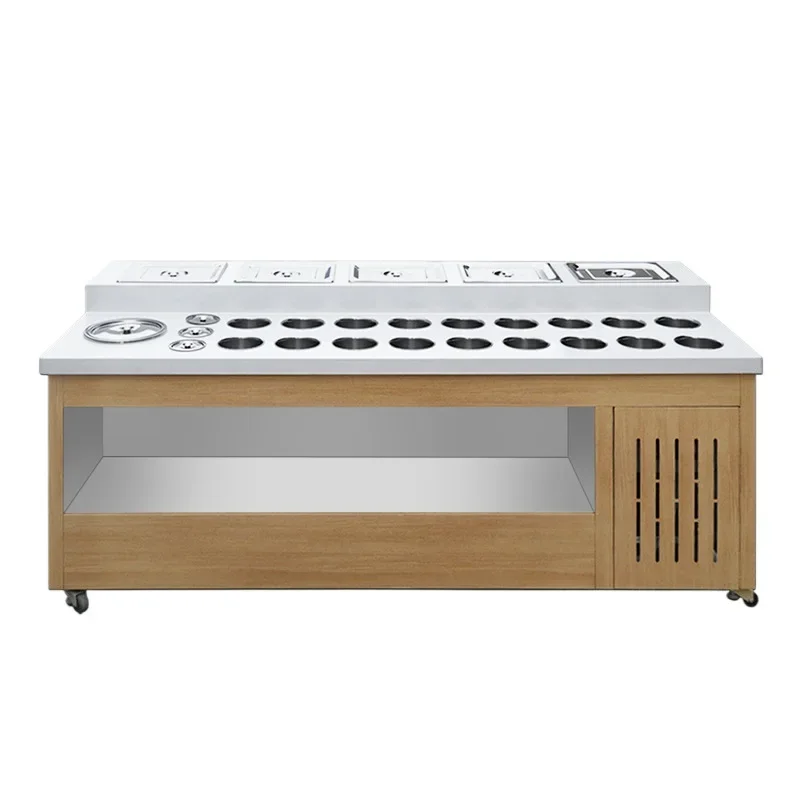Seasoning table Self-service small material table Commercial refrigerated dipping sauce table Stainless steel