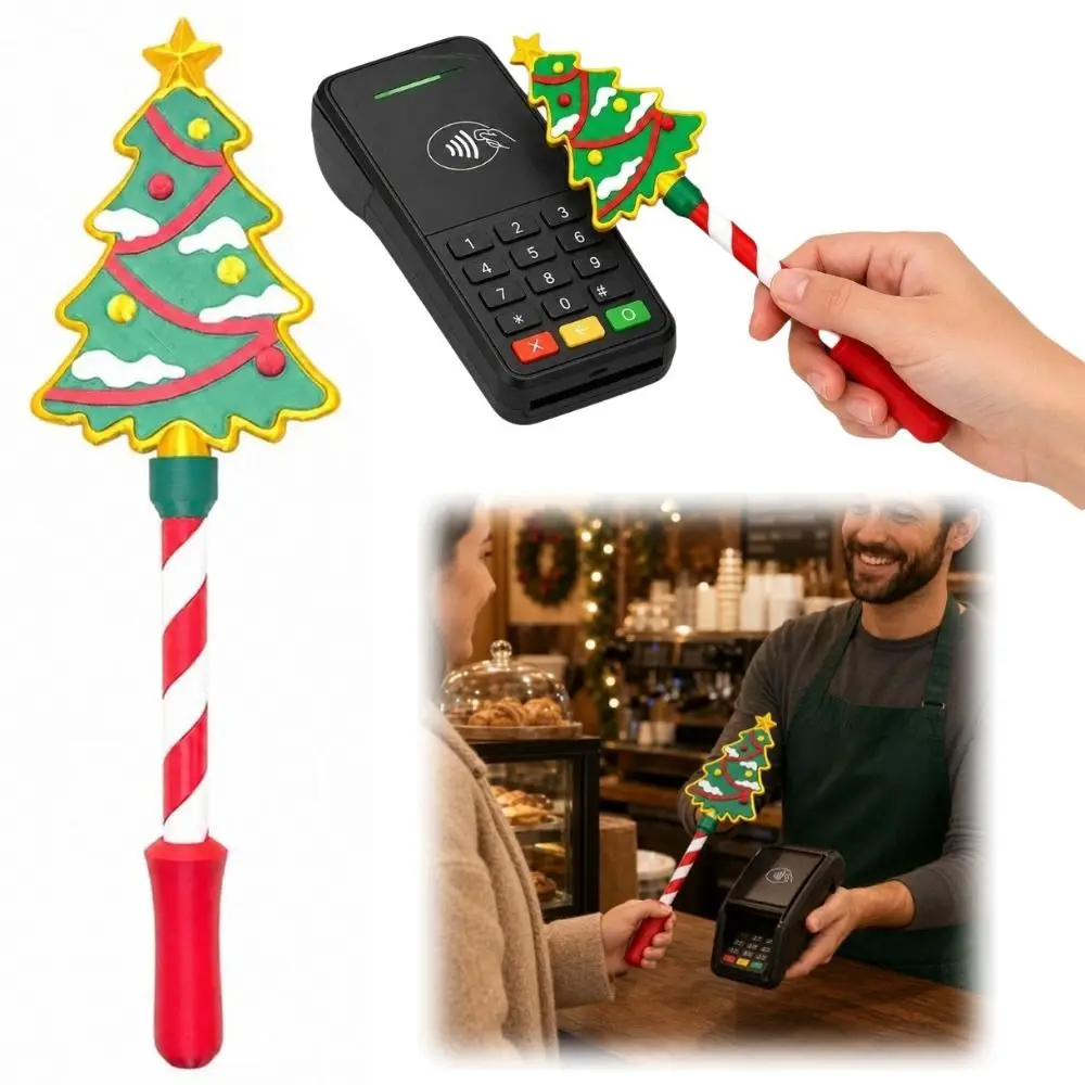 Creative Christmas Payment Magic Wand Christmas Tree Portable Contactless Payment Sleeve Novelty Convenient Checkout