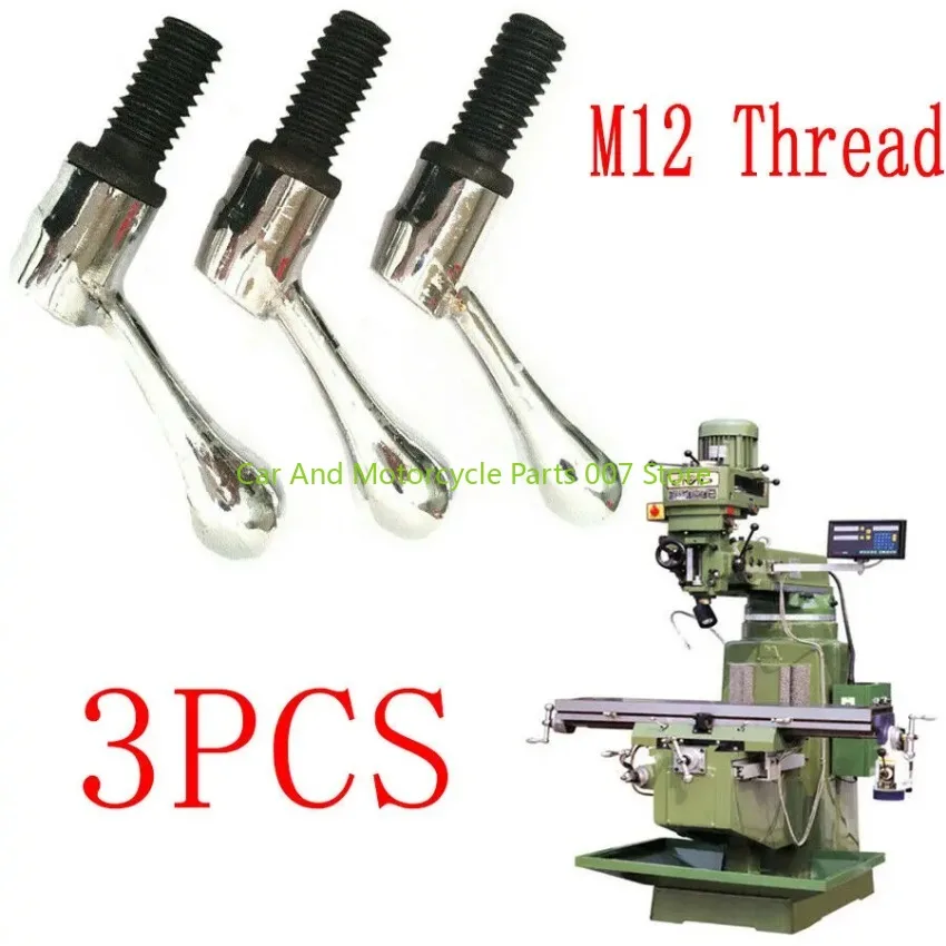 3pcs NEW Part Head Milling Machine Table Lock Bolt Handle M12 Thread CNC Mills Mini Milling Machine Lathe Machine