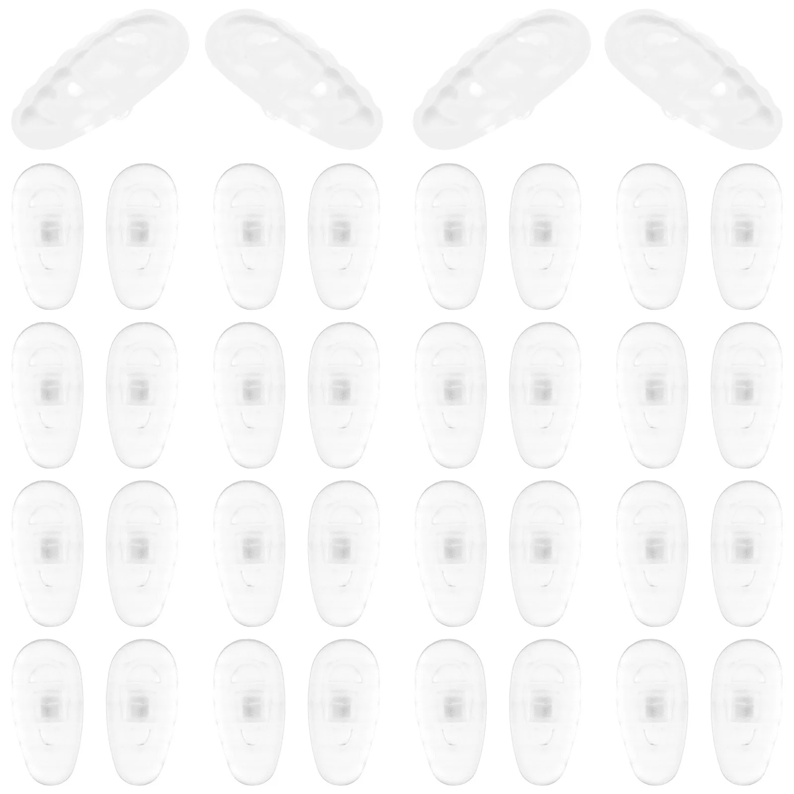 

20Pairs Silicone Eyeglass Nose Pads Anti-Slip Durable Comfortable Nonslip Nose Pad Eyeglasses Replacement Parts