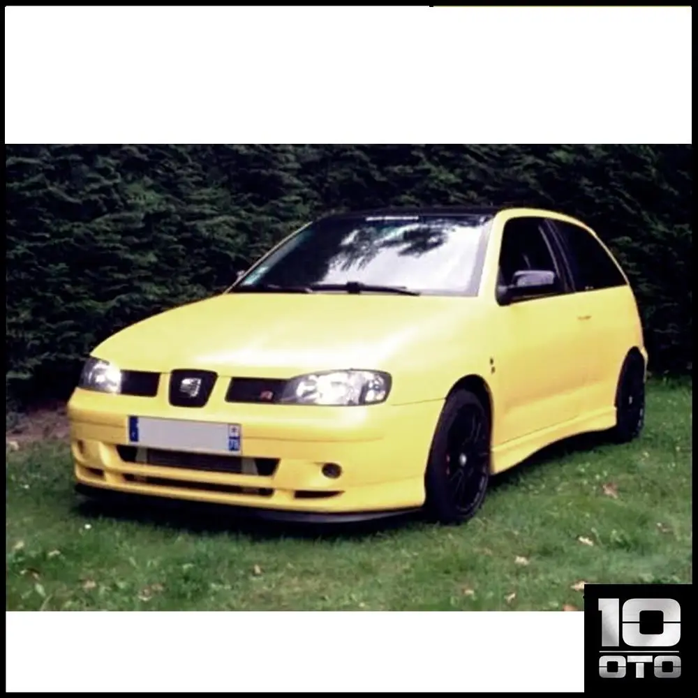Для сиденья Ibiza MK2 MK3 6K CUPRA R передний блестящий черный спойлер передний бампер Европейский спойлер губа Универсальный 3 шт. комплект для тела