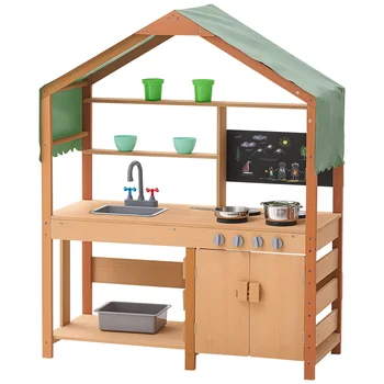 Outdoor Mud Kitchen Cookware Playset for Toddlers
