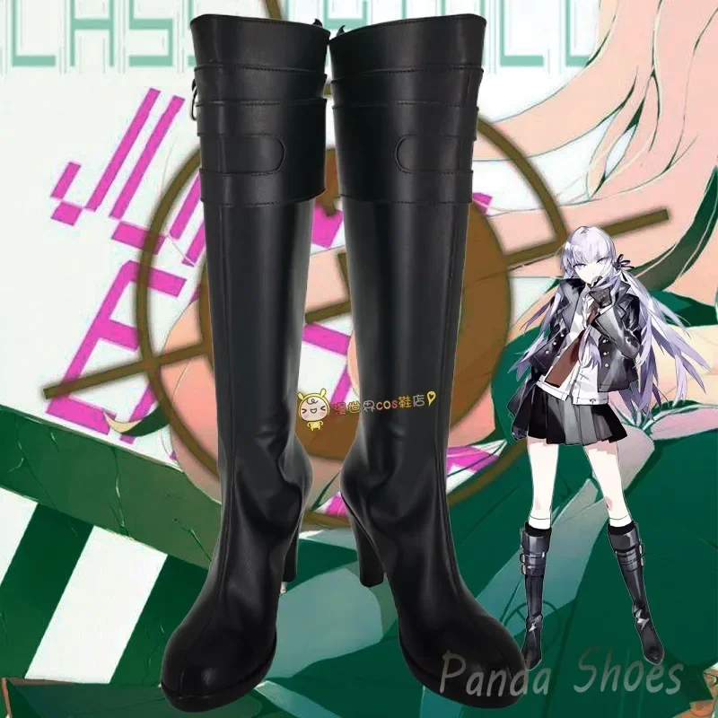 Danganronpa Kirigiri Kyoko Cosplay Shoes Anime Game Long Boots Kirigiri Kyoko Cosplay Costume Prop Shoes for Con Halloween Party