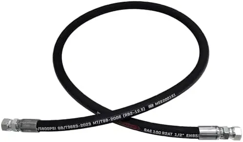 

Гидравлический шланг 1/2 дюйма с соединением JIC 37 ° Фитинги, 24 дюйма, с двумя внутренними резьбами