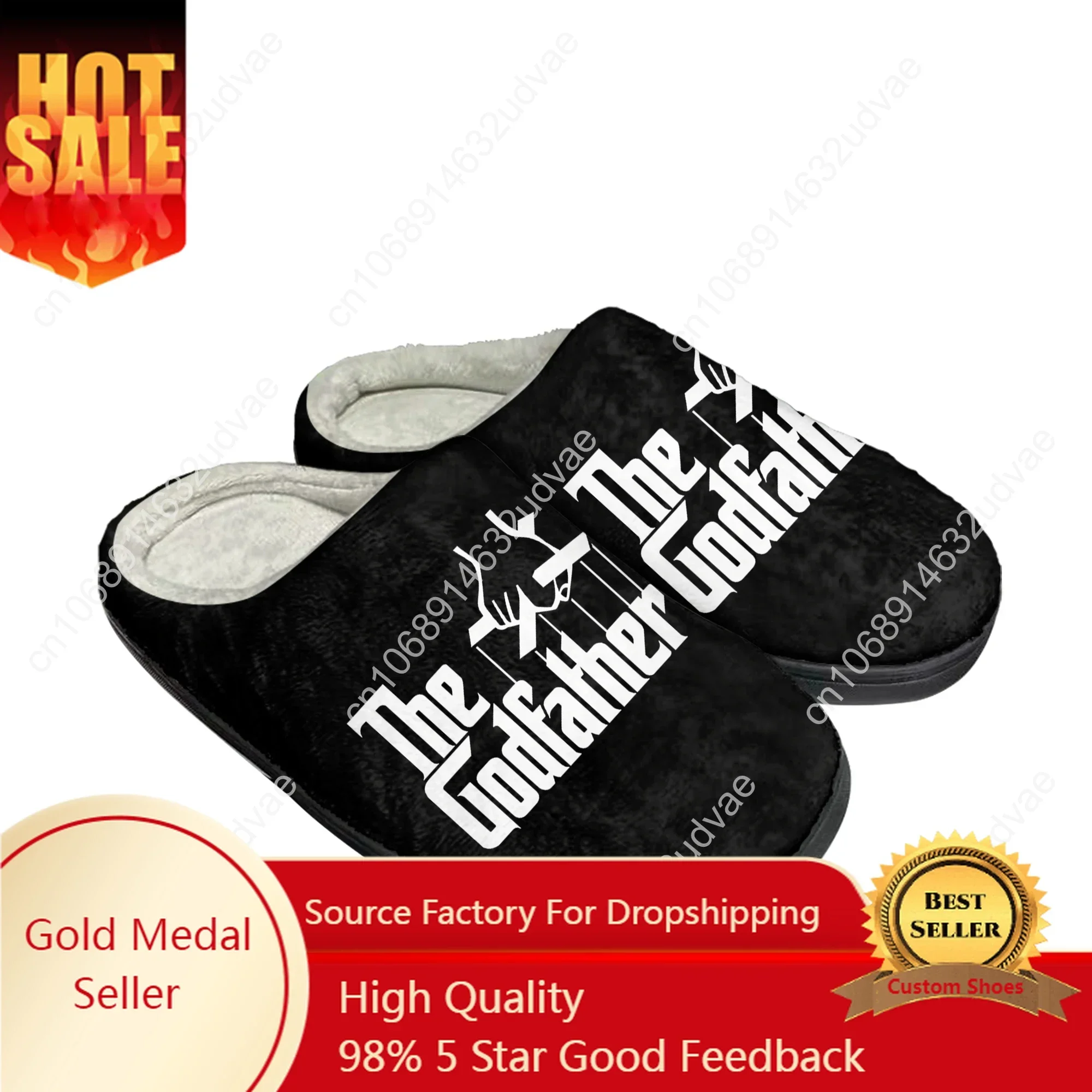 The Godfather Trilogy Home Cotton Slippers Mens Womens Sandals Plush Casual Keep Warm Shoes Thermal Indoor Slipper Custom Shoe