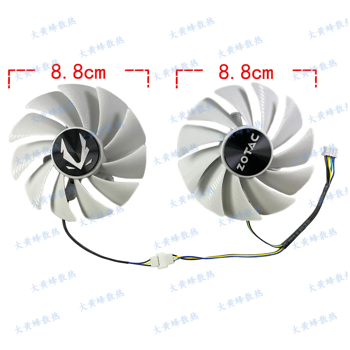 New Cooling Fan for ZOTACRTX4060 8GB TWIN EDGE OC WHITE Video Card