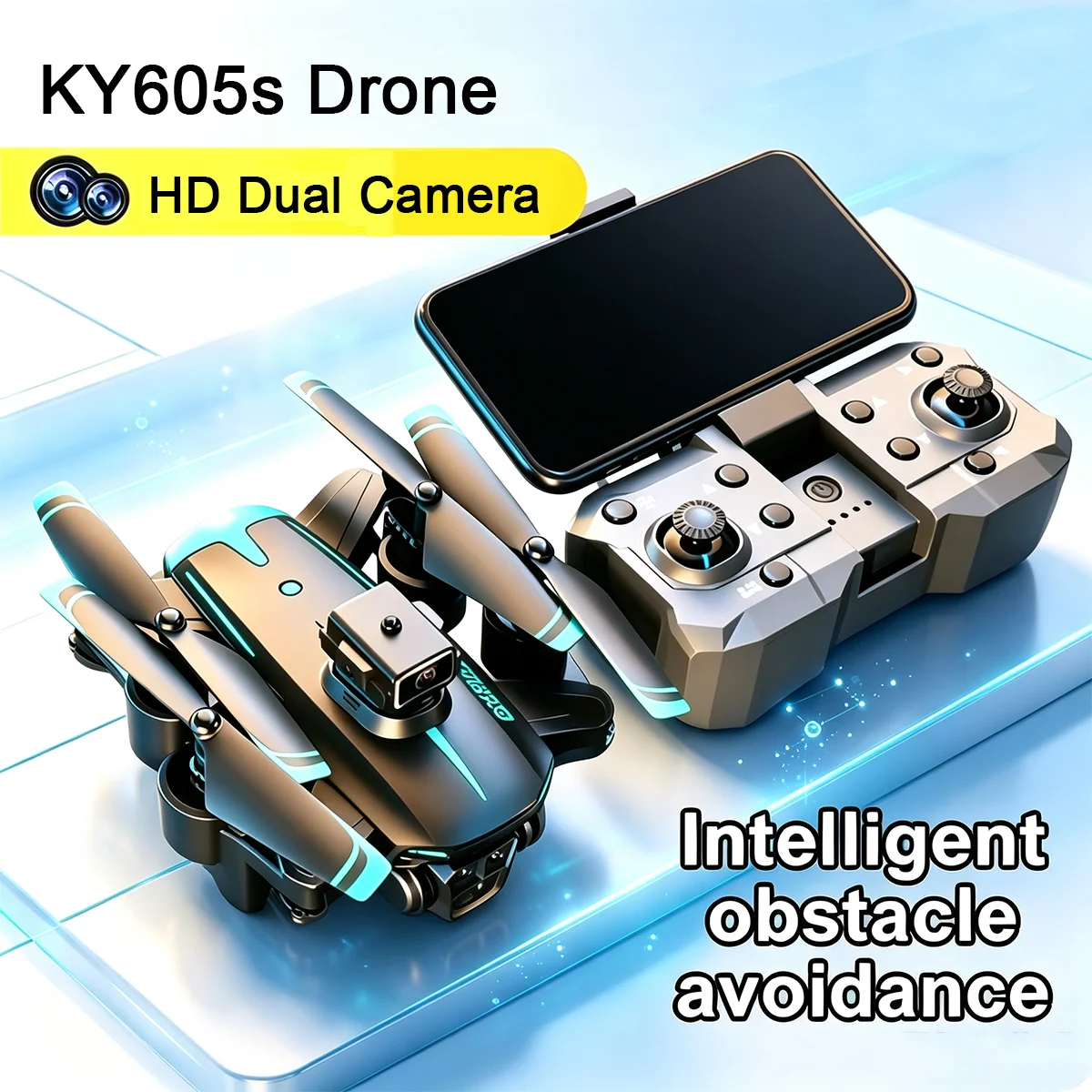 2026 New KY605s RC Drone 8K Profesional HD Camera Security UAV Obstacle Avoidance Optical Flow Positioning Foldable Quadcopter
