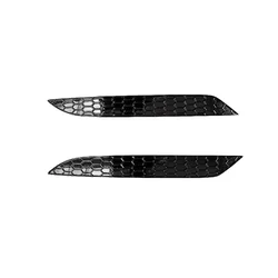 2Pcs Honeycomb Tail Rear Fog Lamp Cover Trim Sticker for Golf 7.5 MK7.5 Rear Bar Bumper Reflector Strips