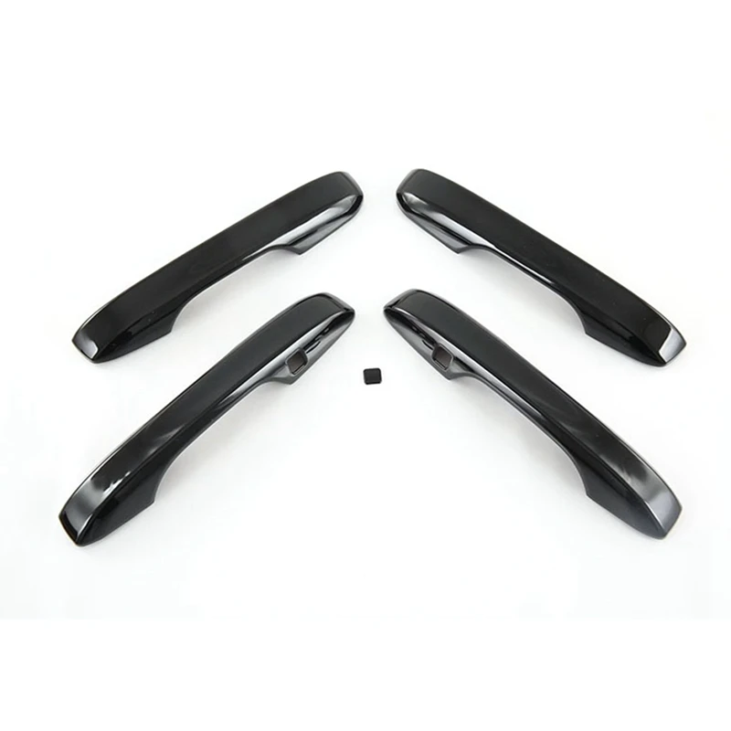 4Pcs Glossy Black Car Exterior Side Door Handle Frame Trim Car Styling For CRV CR-V 2022 2023