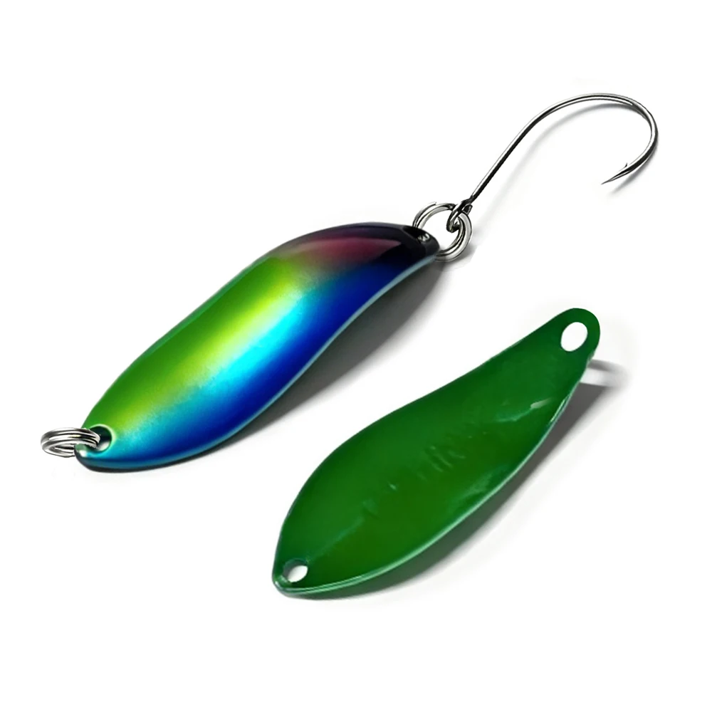 Dohna 1 Stück Peche Leurre Pesca 3,8g 38mm Bunter Löffelköder Spinne Rbait Kupfer Metall Angelköder für Forelle, Hecht, Barsch, Lachs – Detail 18