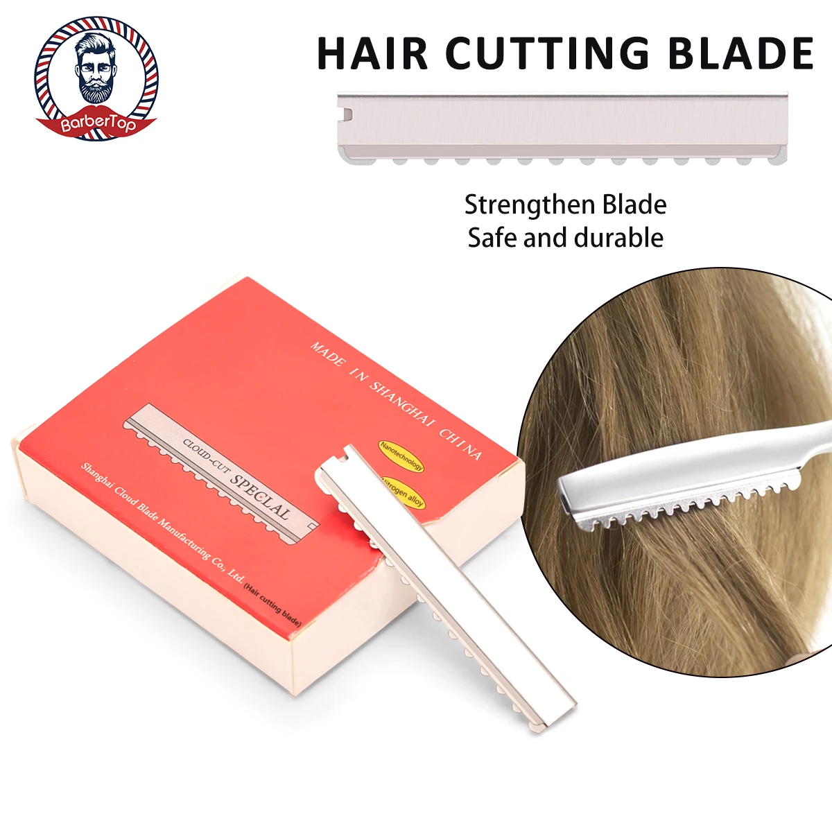 

Stainless Steel Hair Cutting Blades - Single-Sided Professional Salon Hairdressing Blades
