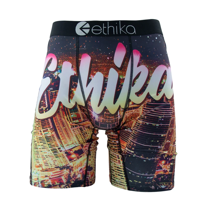 ETHIKA الرجال الملابس الداخلية الملاكمين 1 قطعة مثير تنفس شبكة المنشعب رجل السباحة السروال حجم كبير الرجال سراويل الرجال الملاكمين ملخصات #4