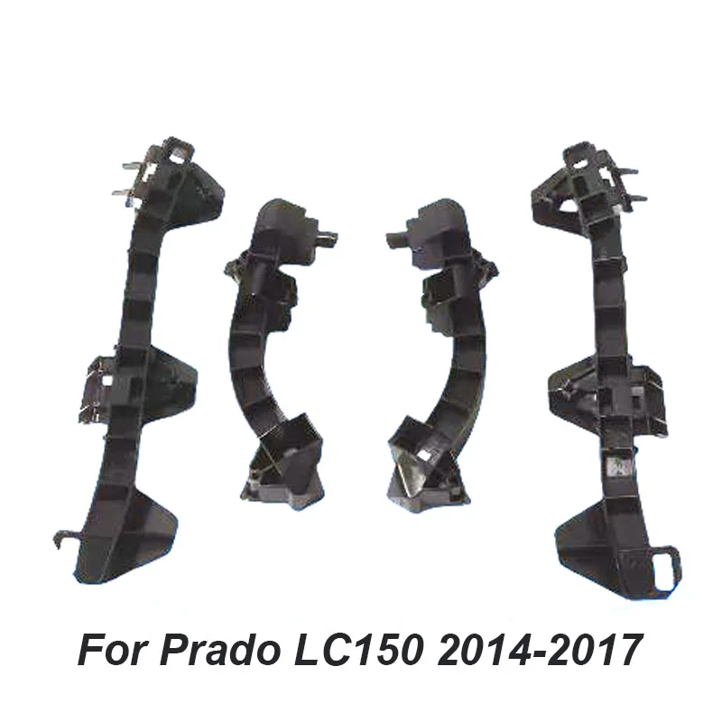 Wooeight 4Pcs Front Bumper Bar Reinforcement Headlight Repair Bracket Mounting Holder For Toyota Prado LC150 2010-2013 2014-2017