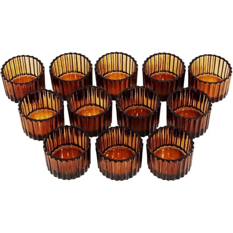 Candle Holder Glass Small Votive Candle Holders Home Decoration,Clear Candles Holder for Table Centerpieces and Wedding Decor