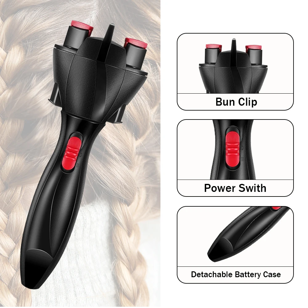 123Hot Braiding Hairstyle Cabello Hair Styling Tool Hair Braider Automatic Twist Braider Knitting Device Hair Braider Machine