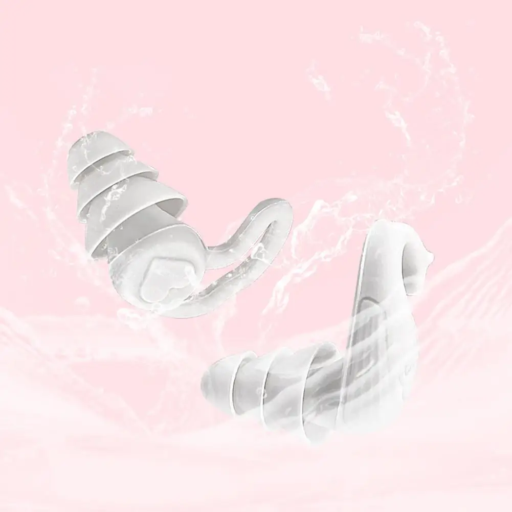 Umbrella-shaped Fit Earplugs Portable Dolphin Sleeping Earplugs 40db Noise Reduction for Workshops Naps Students Waterproof