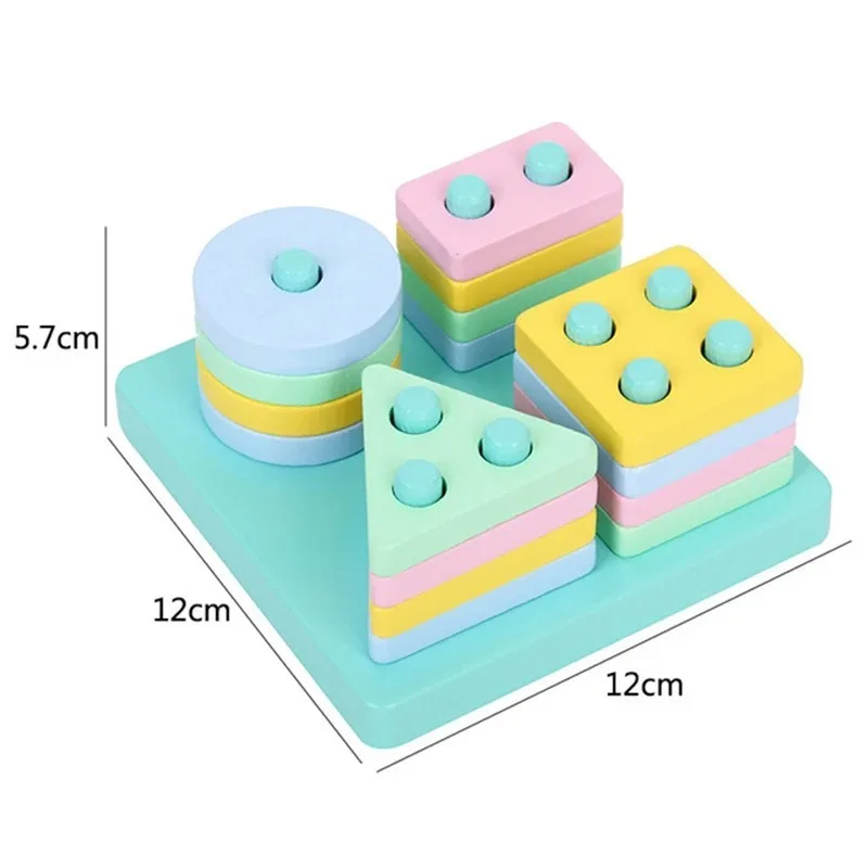 Educational learning games digital matching stacked building block set children's puzzle toys boys and girls
