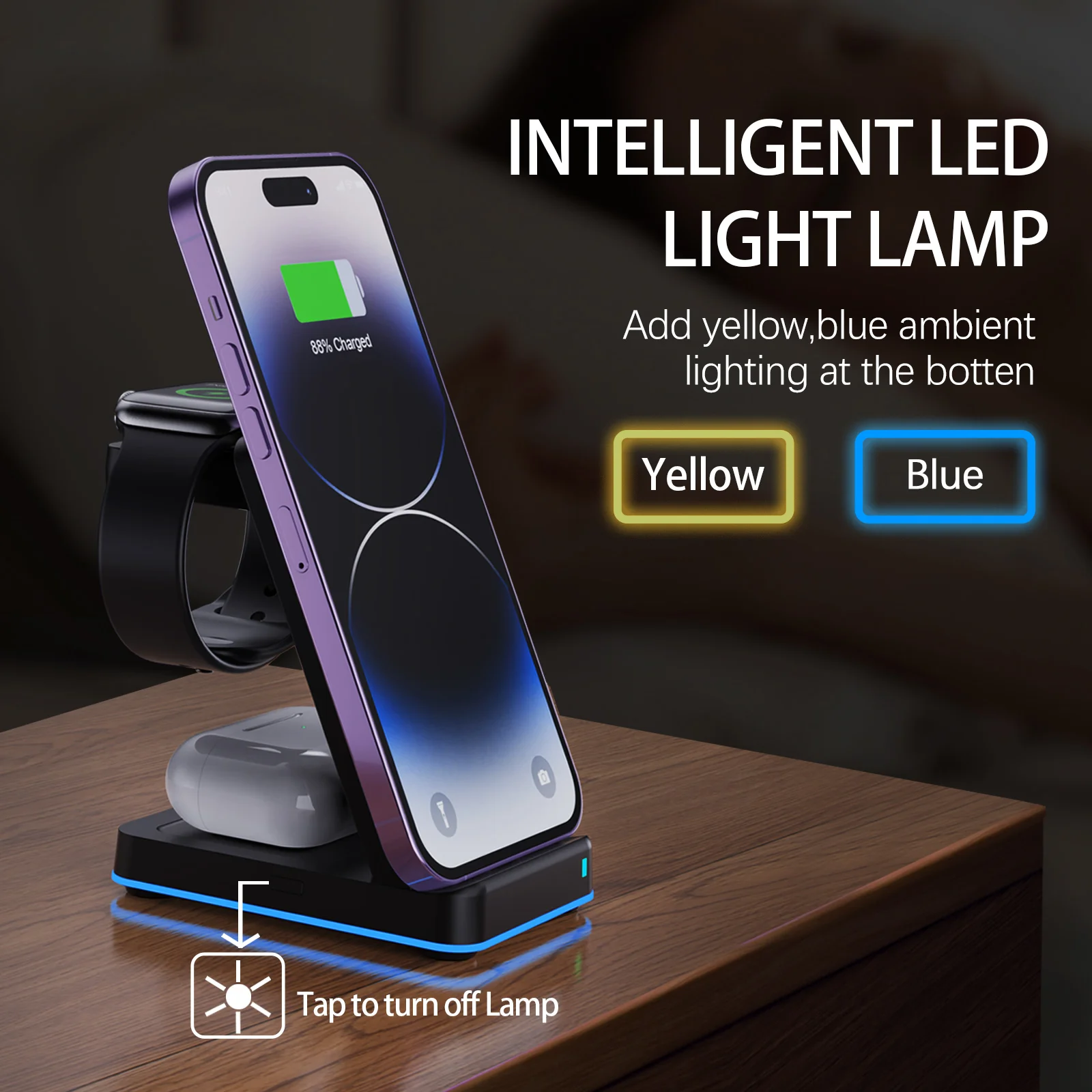 15W 3-in-1 Wireless Charger St - Watches Smartwatch Samsung 评论和价格