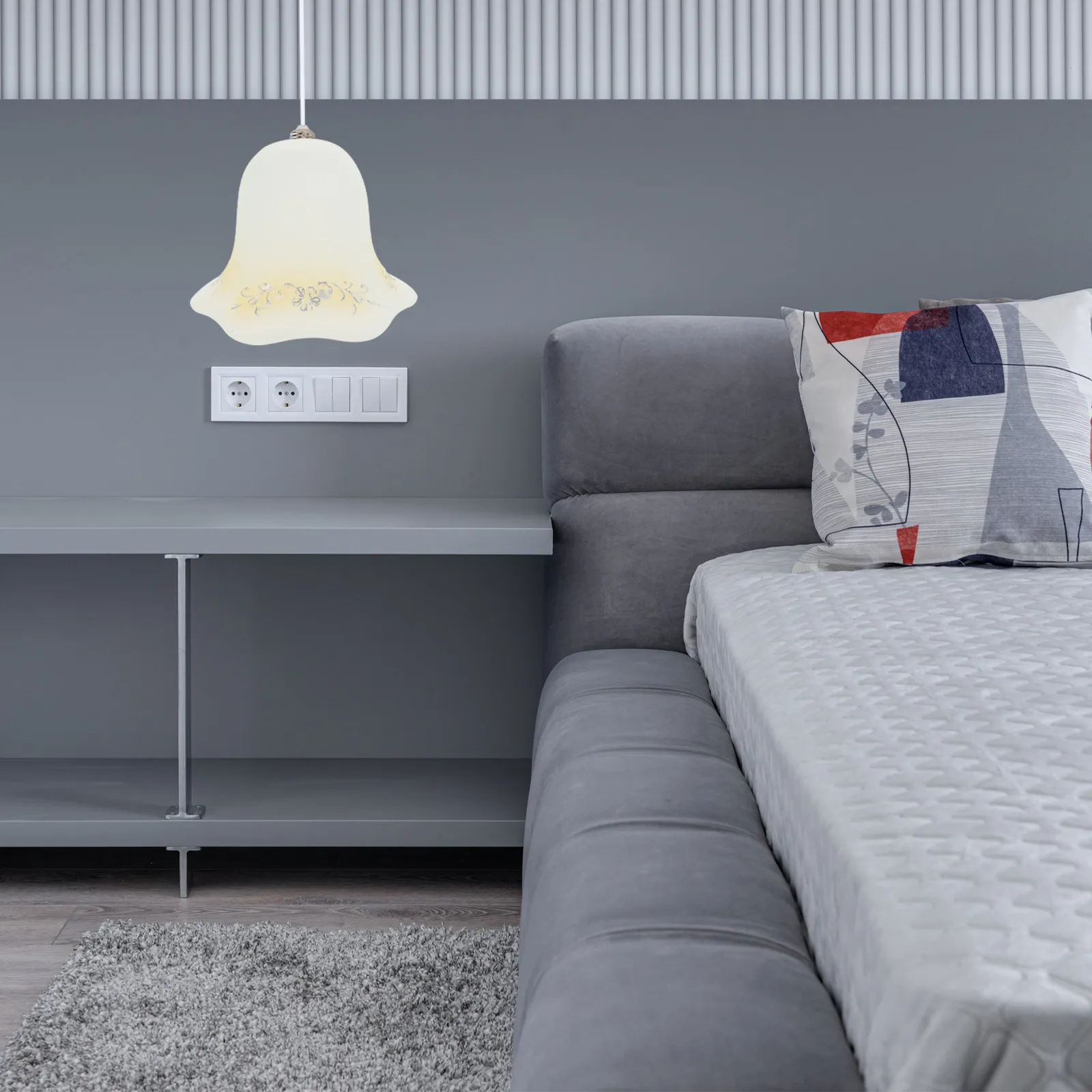 

Декоративный стеклянный светильник-абажур для внутреннего освещения, стильная замена абажура, простая установка, декор для дома, офиса, гостиной