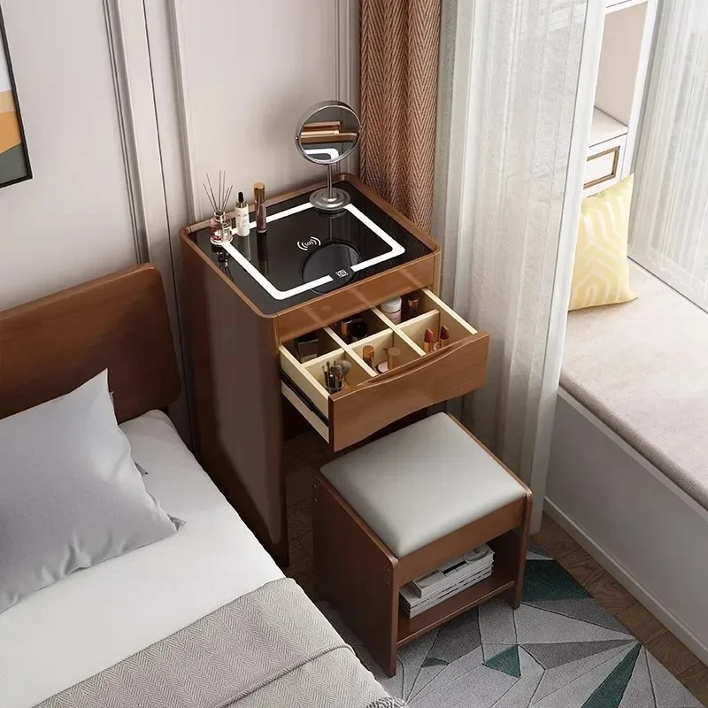 Nordic intelligent wireless charging multi-functional dresser modern small apartment simple integrated locker miniature