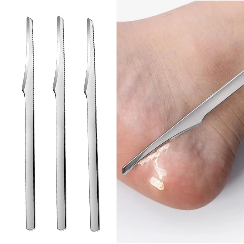 Pedicure Knife Tools for Feet Stainless Steel Foot Scrubber Dead Skin Remover 1/2/5Pcs Foot Scraper Knife Scraping Manicure Tool