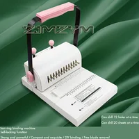 Binding Machine 2:1 Double Wire Binding Machine Single-pass 20 Pages Punching Suitable for Book and Notebooks Binding 4