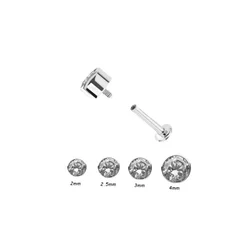 ASTM F136 티타늄 내부 스레드 Labret 16g 립 피어싱 귀 연골 헬릭스 Tragus 스터드 피어싱 바디 쥬얼리