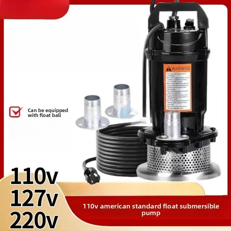 Cross-border 110v US Standard Mini Black Submersible Pump Water Pump 127vQDX Pump 220v