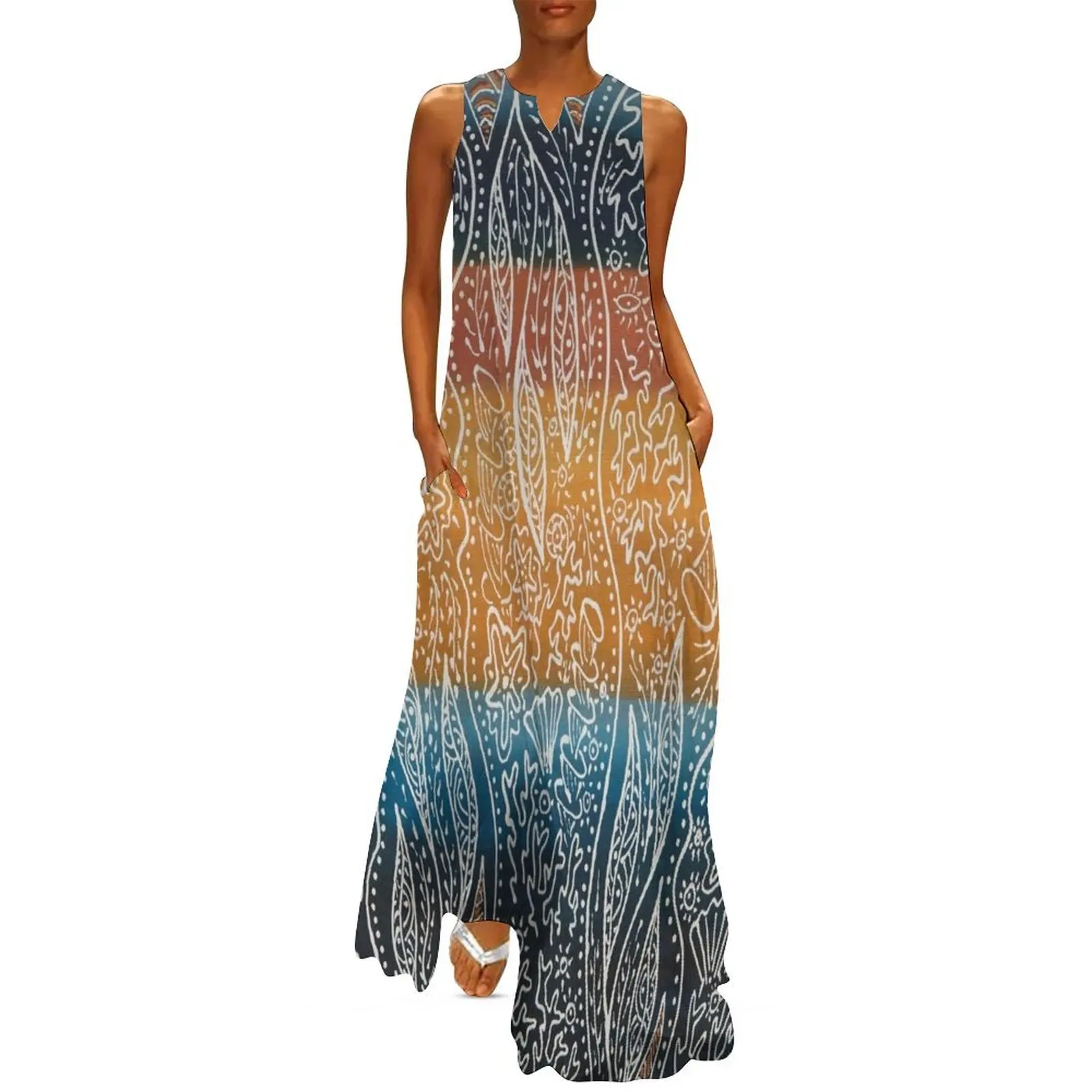 

Rainforest Meets The Reef Long Dress Woman's evening dress Dance dresses Dress