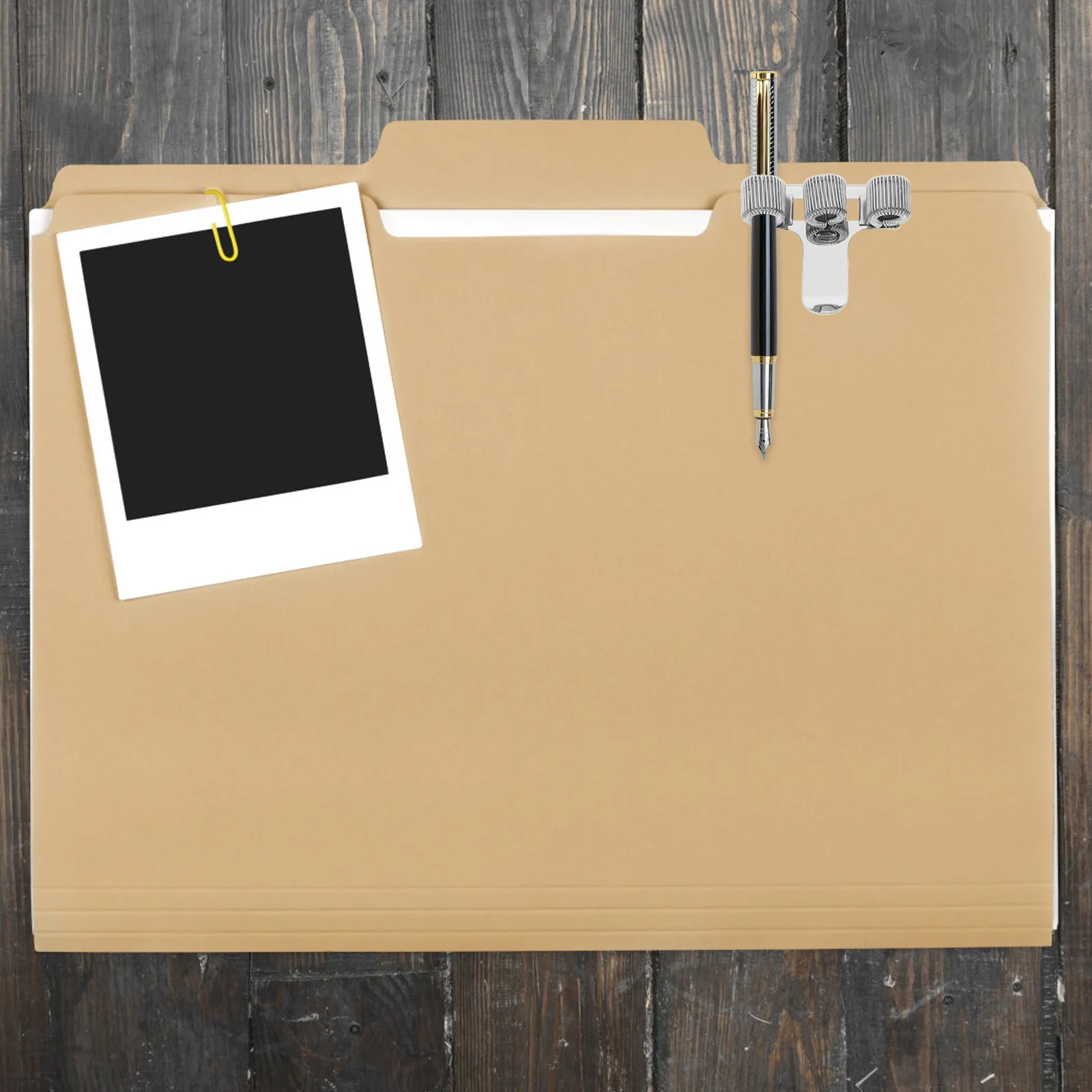 

10pcs Metal Pen Clip Spring Triple Holder For Binder Clipboard Pencil Organizer Pen Holder Storage Tool Accessory