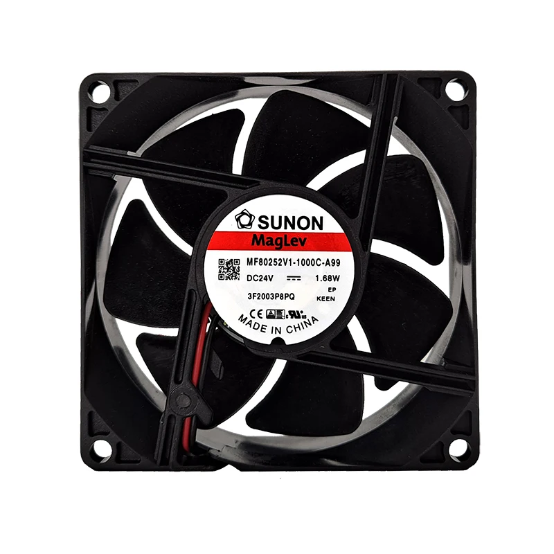 SUNON MF80252V1-1000C-A99 DC 24V 1.68W 80x80x25mm 2-Wire Server Cooling Fan