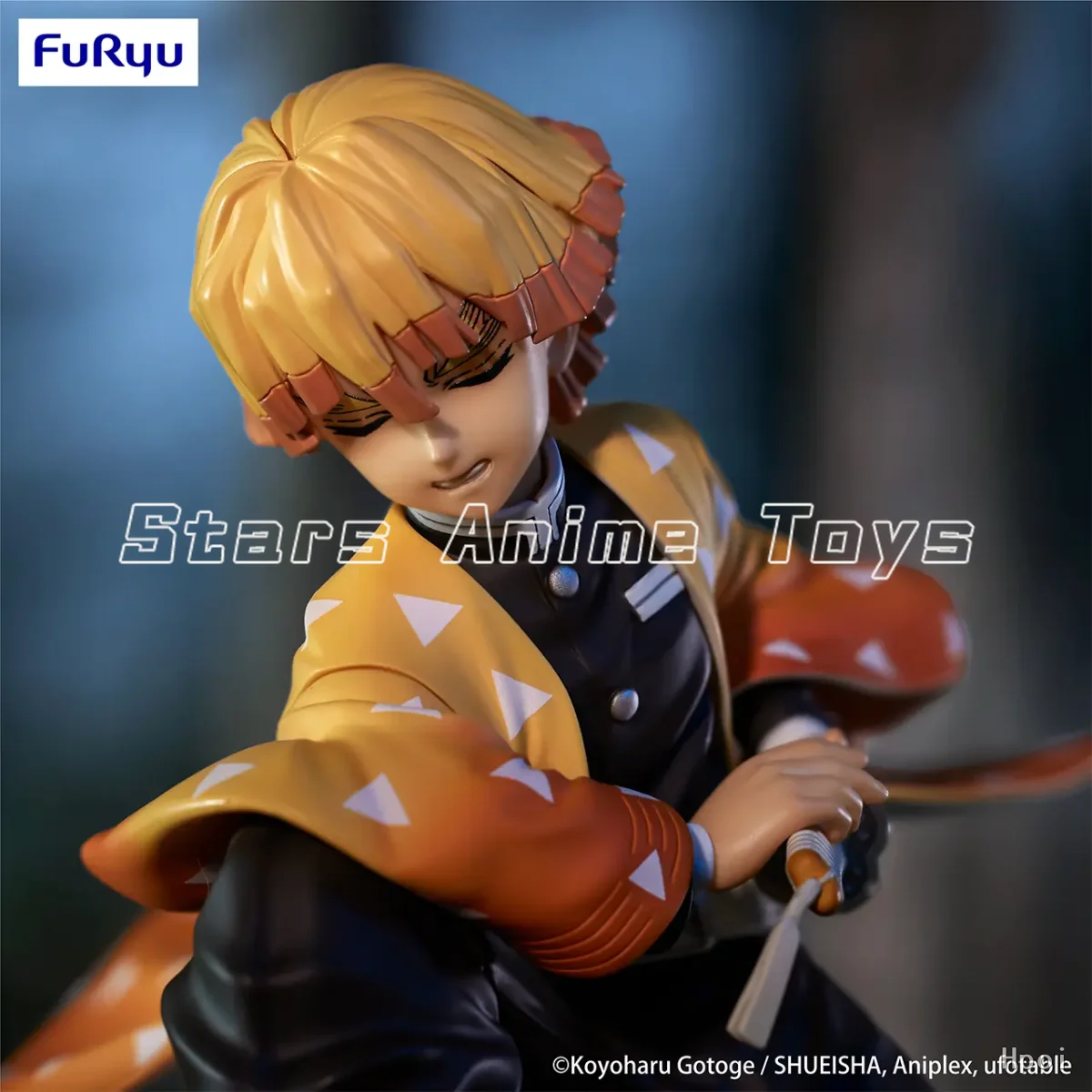 

FuRyu Noodle Stopper Demon Slayer: Kimetsu No Yaiba Agatsuma Zenitsu Anime Figure Model Collection Toy Gift