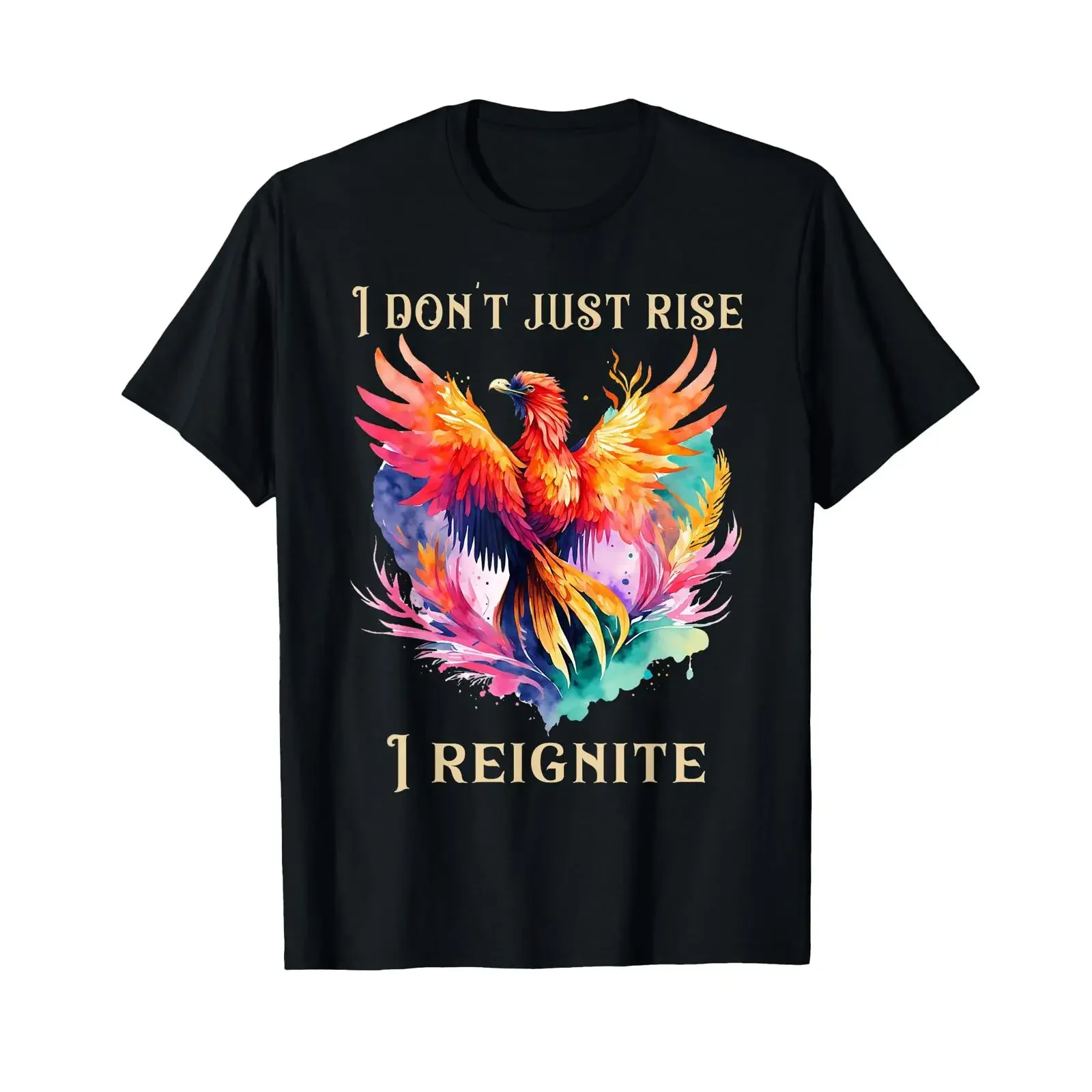 Phoenix Reborn Fire Bird Firebird Pheonix T Shirt vintage Washed fashion designer clothes streetwear homme Soft Slightly