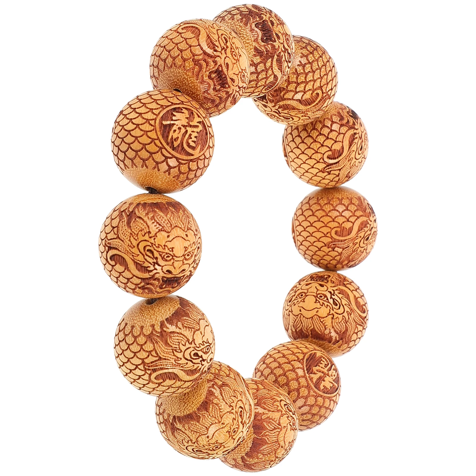 

Beads Bracelet Sandalwood Wood Handmade Comfortable Unisex Bracelet Travel Party Prayer Beads Jewelry Wrist Jewelry