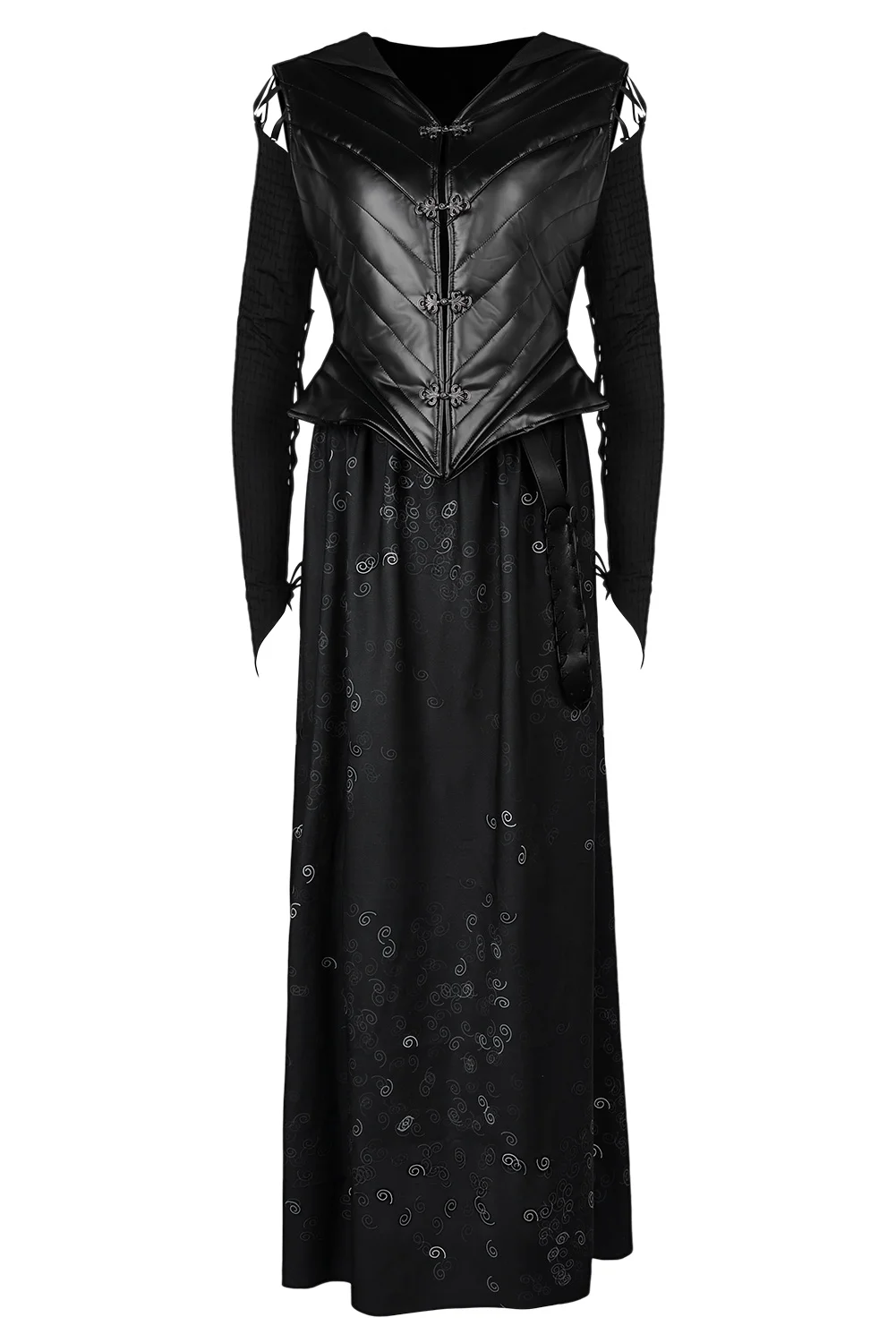 Fantasia Magic Movie Witch Bella Costume Suit Fantasy Adult Women Bellatrix Cosplay Lestrange Halloween Carnival Disguise Party