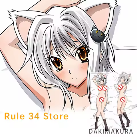 High School Dxd Koneko Toujou Dakimakura Anime Furry Double sided Print Life size Body Pillow Case Cover Pillowcase