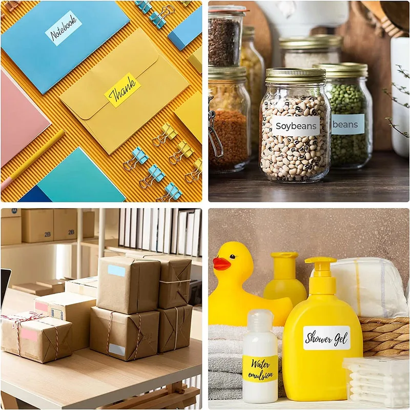 4 لفات 50*30 مللي متر اللون الحراري ملصق ورقة ذاتية اللصق M220 M110 للطباعة السائبة التسمية سعر الباركود العلامة Craft بها بنفسك الحرفية مكتب المنزل